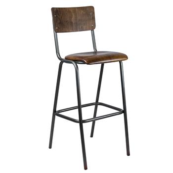 Skool barstol Skai/Trä