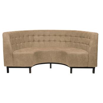 Viggo bench  halv rund