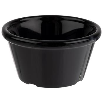 Dippskål, 9cl, svart, 12st