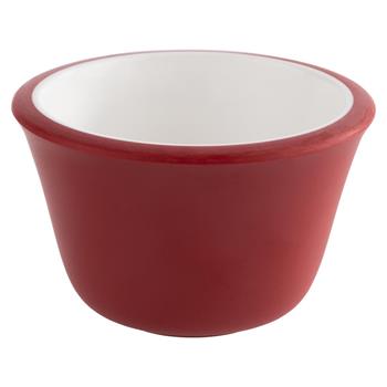 Dippskål, 4cl, röd, 6st