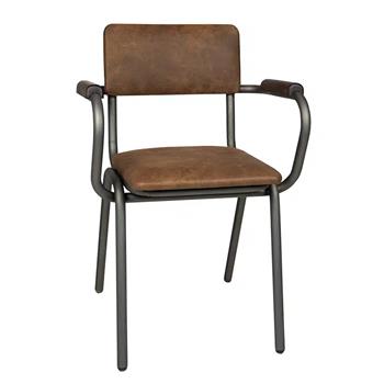 Skool armstol Skai/Trä