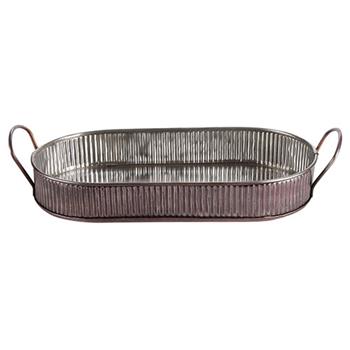 Serveringsfat, Antik koppar, 34cm, 6st/fp