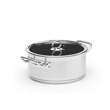 Kittel 4,5L, inkl glas lock, Belagd, non stick / rfr