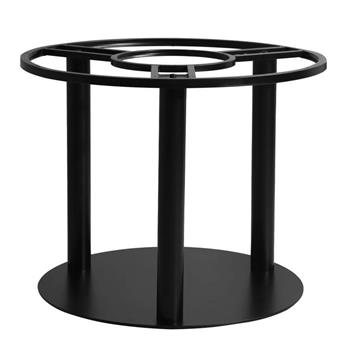 Bordsstativ Flat Rund Massiv svart Ø83cm