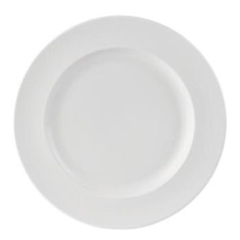 Simply Tallrik med bred kant, Vit, 28cm, 4st/fp