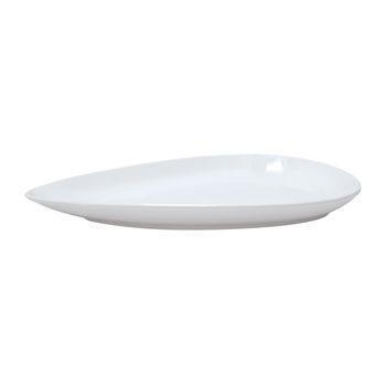 Simply uppläggningsfat, tårformad, Vit, 36x23,5cm, 4st/fp