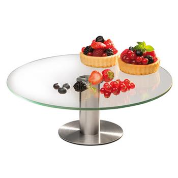 Tårtfat i glas, 30cm
