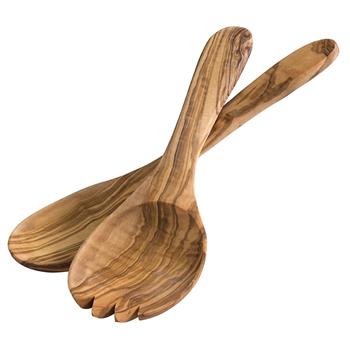 Olive Trä Salladsbestick set, 17cm