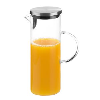 Glaskanna med lock, 1,5L