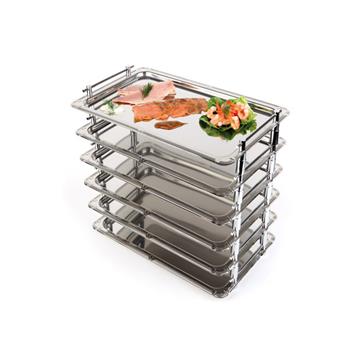 Systembricka PROFI LINE, 53x32,5cm, GN1/1, rostfritt stål, stapelbar