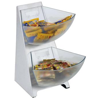 Bufféhylla, multi-rack, 2 skålar