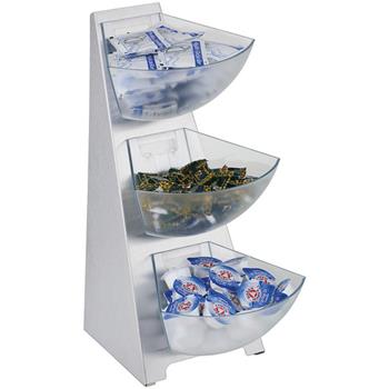 Bufféhylla, multi-rack, 3 skålar