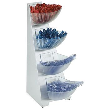 Bufféhylla, multi-rack, 4 skålar