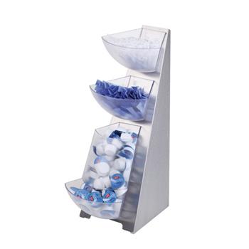 Bufféhylla, multi-rack, 3 skålar + 1 cylinder