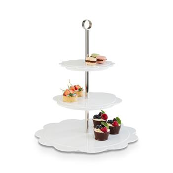 Bakery 3-våningsfat, 40cm, vit