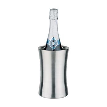 Flaskkylare, mattpolerad, rostfritt stål, insvängd form, dubbel vägg, D: 12,5cm, höjd: 19cm