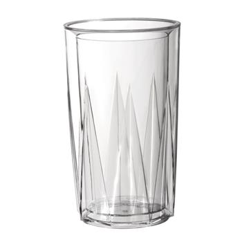 Flaskkylare, klar plast, dubbel vägg, D: 12cm, höjd: 23cm