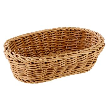 Brödkorg, 19x12x6 cm, Oval, beige