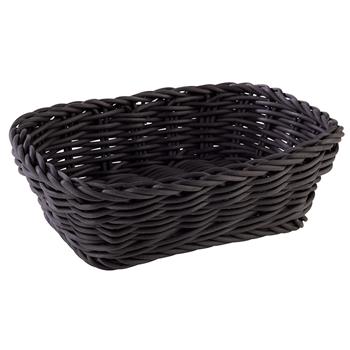Brödkorg, 19x13x6 cm, Rektangulär, Svart