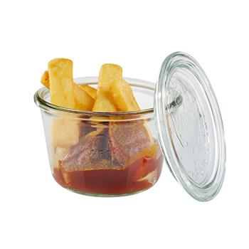 Weck Glasburk med lock, 37 cl, 3 st/fp