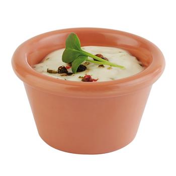 Casual dipp skål, D:6cm, brun