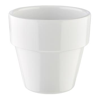 Flower pot skål, D:9 cm, Vit