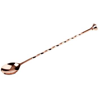 Barsked med muddler i koppar, 27cm