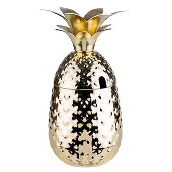Pineapple bägare, guld, 50 cl
