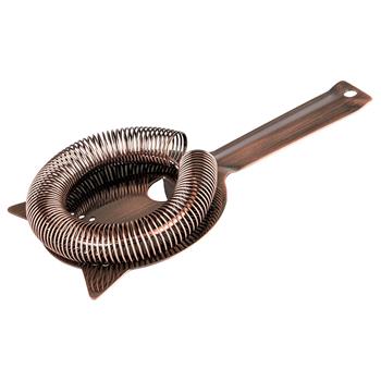 Bar Strainer, D:9 cm, antikkoppar look