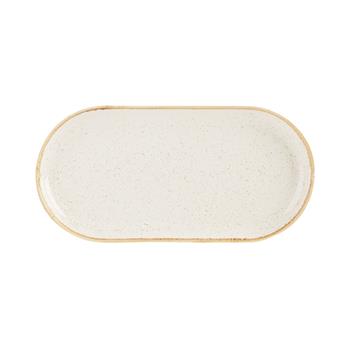 Oatmeal oval tallrik, 30cm, 6 st/fp