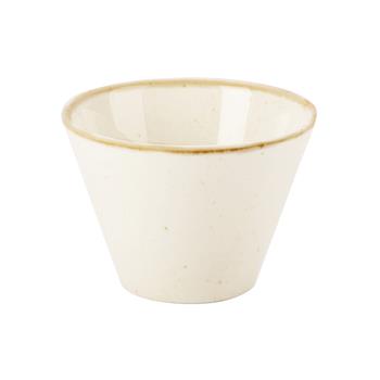 Oatmeal konisk skål, 5cl, 6 st/fp