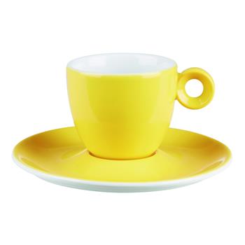 Espresso kopp, gul, 8,5cl, 12st/fp