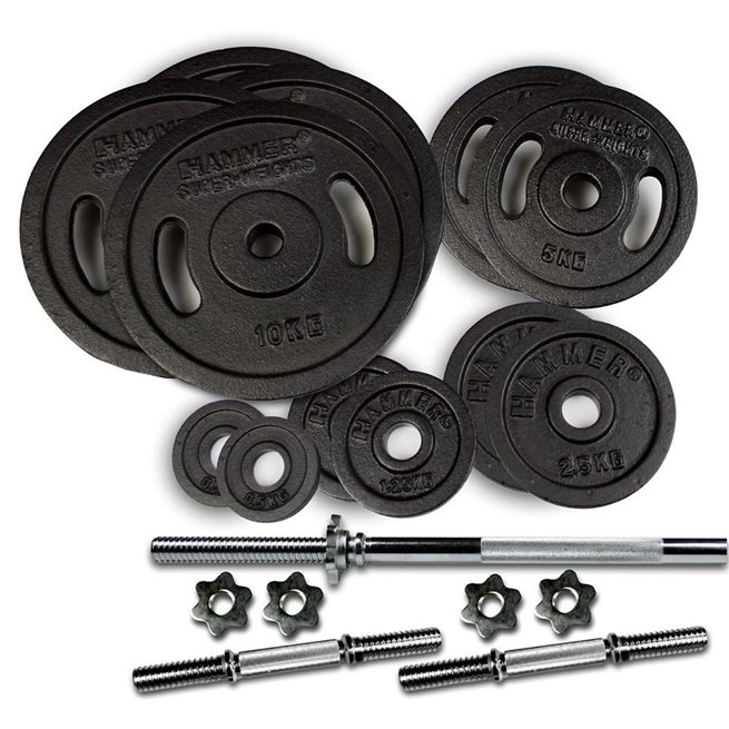 Hammer Sport Weight Discs 73 kg Set, Levytankosetit