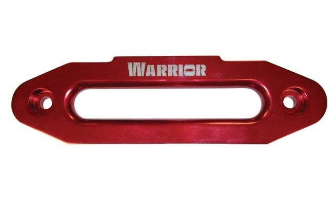 Warrior Winches Syntetguide i aluminium för 10"-trumma Röd/Svart logga