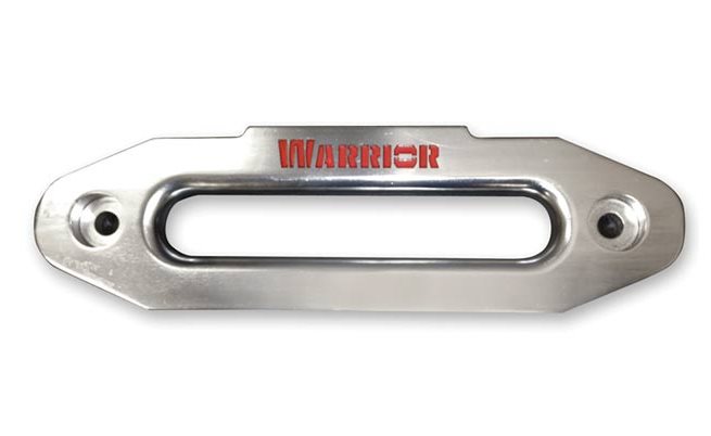 Warrior Winches Syntetguide i aluminium för 10"-trumma Röd/Silver logga