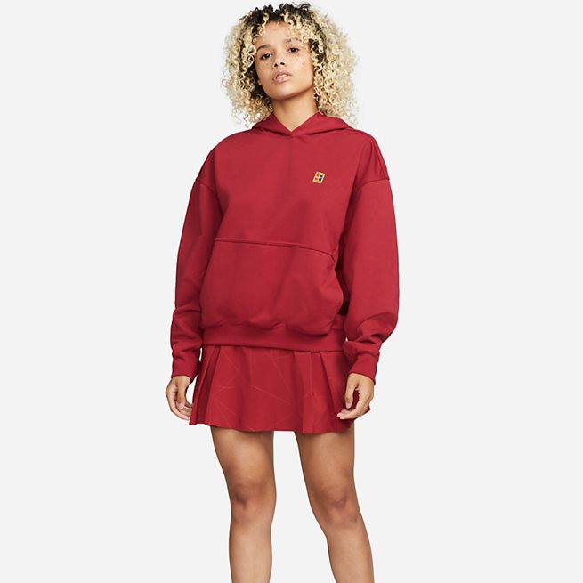 Nike Court Fleece Hoodie, Padel- og tennistrøye dame