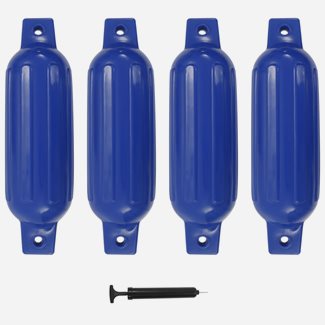 vidaXL Båtfender 4 st blå 41x11,5 cm PVC