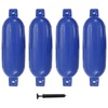 vidaXL Båtfender 4 st blå 58,5x16,5 cm PVC