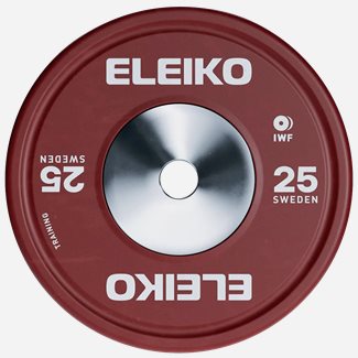 Eleiko IWF Weightlifting Training Plate, Viktskiva Gummerad