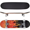 vidaXL Skateboard Eld ovalformad lönnträ 8" 9 lager