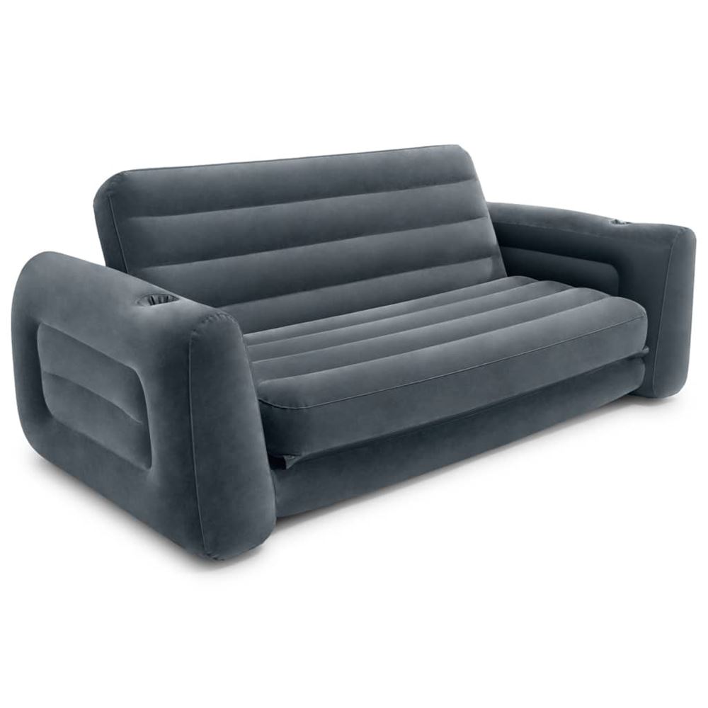 INTEX Intex Utdragbar soffa grå vinyl
