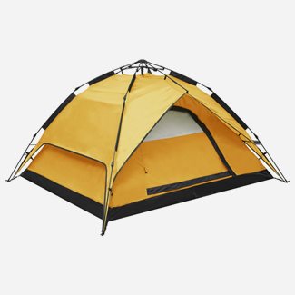 vidaXL Pop-up campingtält 2-3 personer 240x210x140gul