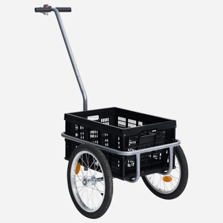 vidaXL Cykelvagned 50 L hopfällbar transportlåda  150 kg
