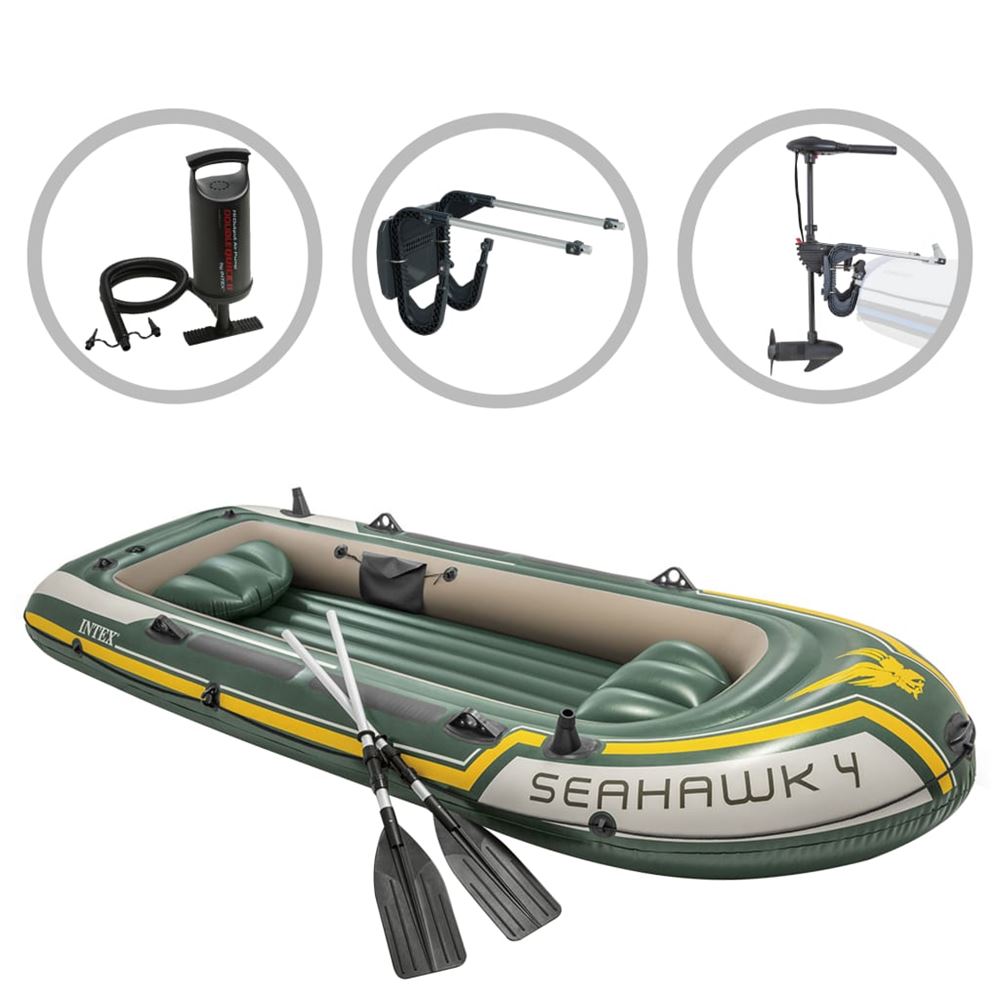Intex Uppsbar båt Seahawk 2ed båtmotor och fäste