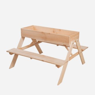 Esschert Design 2-i-1 Picknickbord/sandlåda