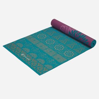 Gaiam Premium Metallic Yoga Mat (6mm) - Aubergine Medallion