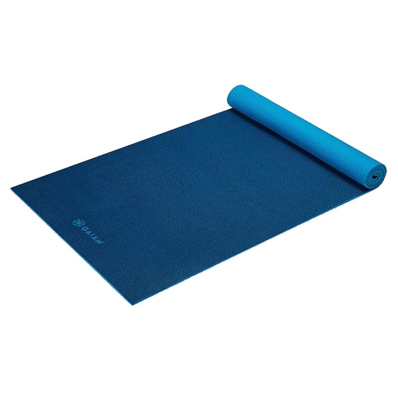 Gaiam Navy & Blue 2-Color Yoga Mat 6mm Premium