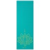 Gaiam Turquoise Lotus Yoga Mat 6mm Premium Reversible