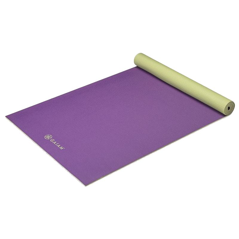 Gaiam Grape Cluster 2-Color Yoga Mat 4mm Classic, Yogamattor