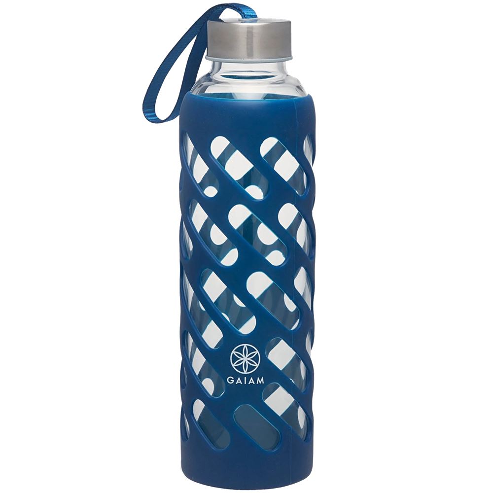 Gaiam 20-Oz. Sure-Grip Water Bottle Glass Flaskor / Shakers